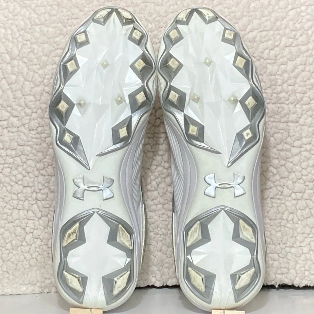 Under Armour Mens Highlight MC White Football Athletic Cleats Shoes SZ US 11.5 - Picture 8 of 11